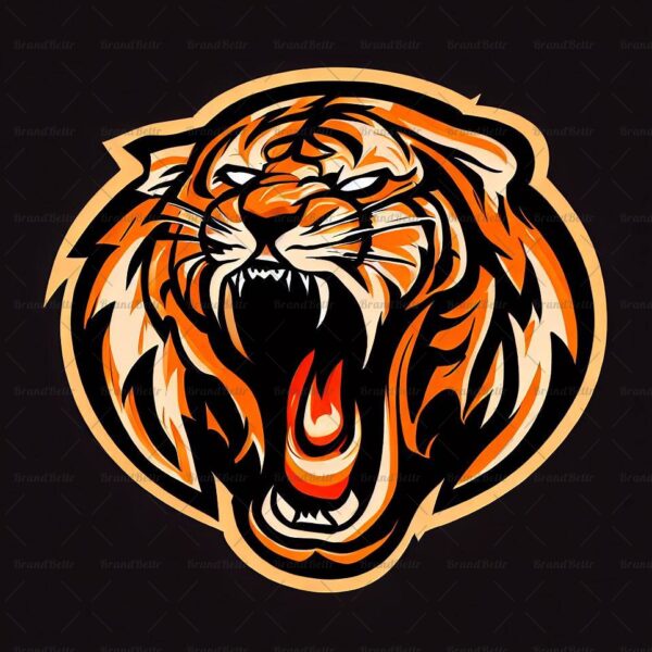 Brüllender Tiger
